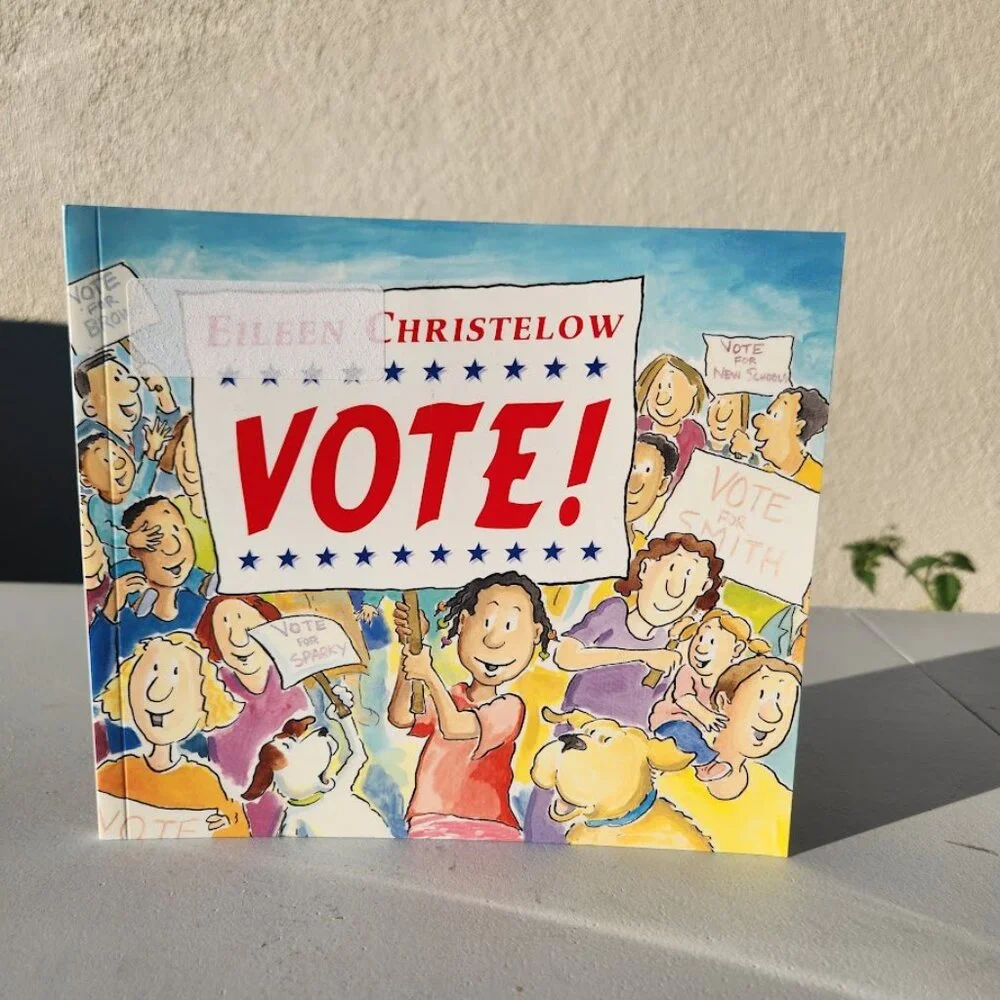 Vote by Eileen Christelow Paperback Book Election Day Comicbook Comic Book  ISBN